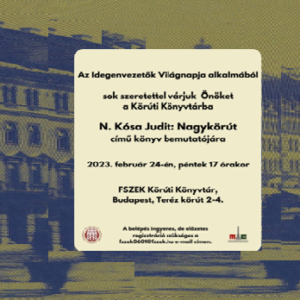 N.Kósa Judit: Nagykörút-könyvbemutató